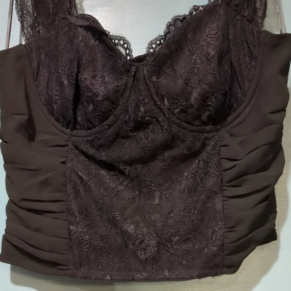 All in Favor Black Lace Camisole - Picture 5 of 9